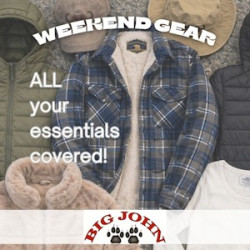 Big John Clothing OPEN throughout the back to back long weekends
