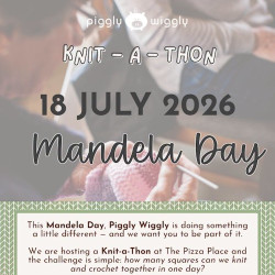 Join the Piggly Wiggly Knit-A-Thon for Mandela Day