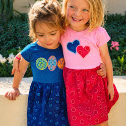 Fun and funky kids Shweshwe dresses from MUSHKA