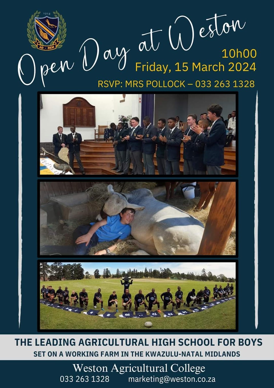 15 march weston open day
