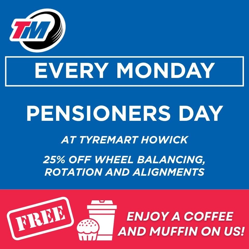 tyremart pensioners mondays
