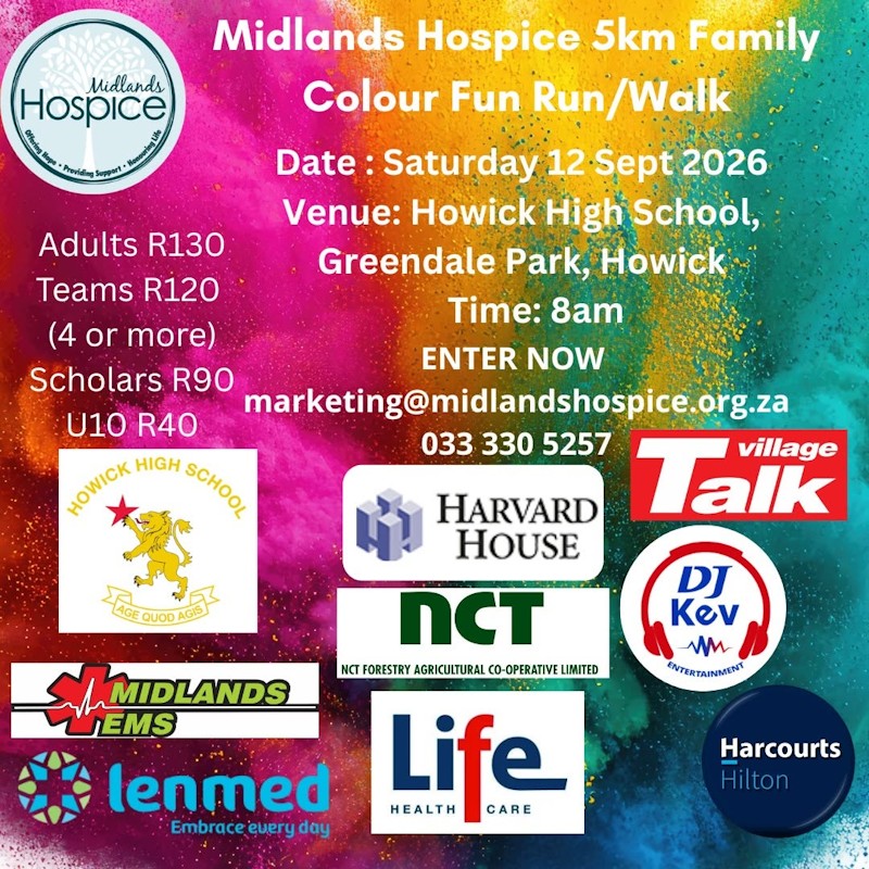 howick midlands hospice colour run 12 sept