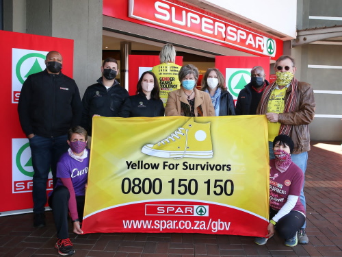 Yellow for Survivors Team spar ladies againsy gbv