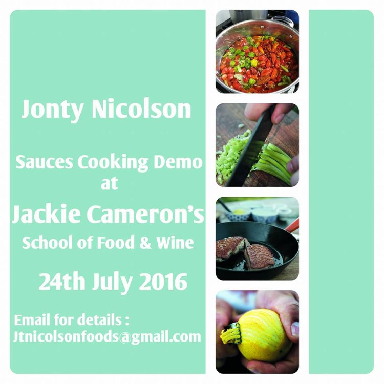 nicolsons cooking demo jackie cameron school of fw