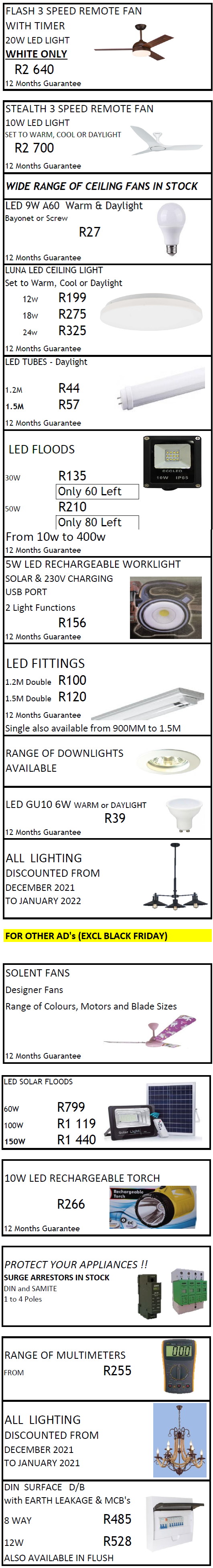 harvard electrical specials nov 2021