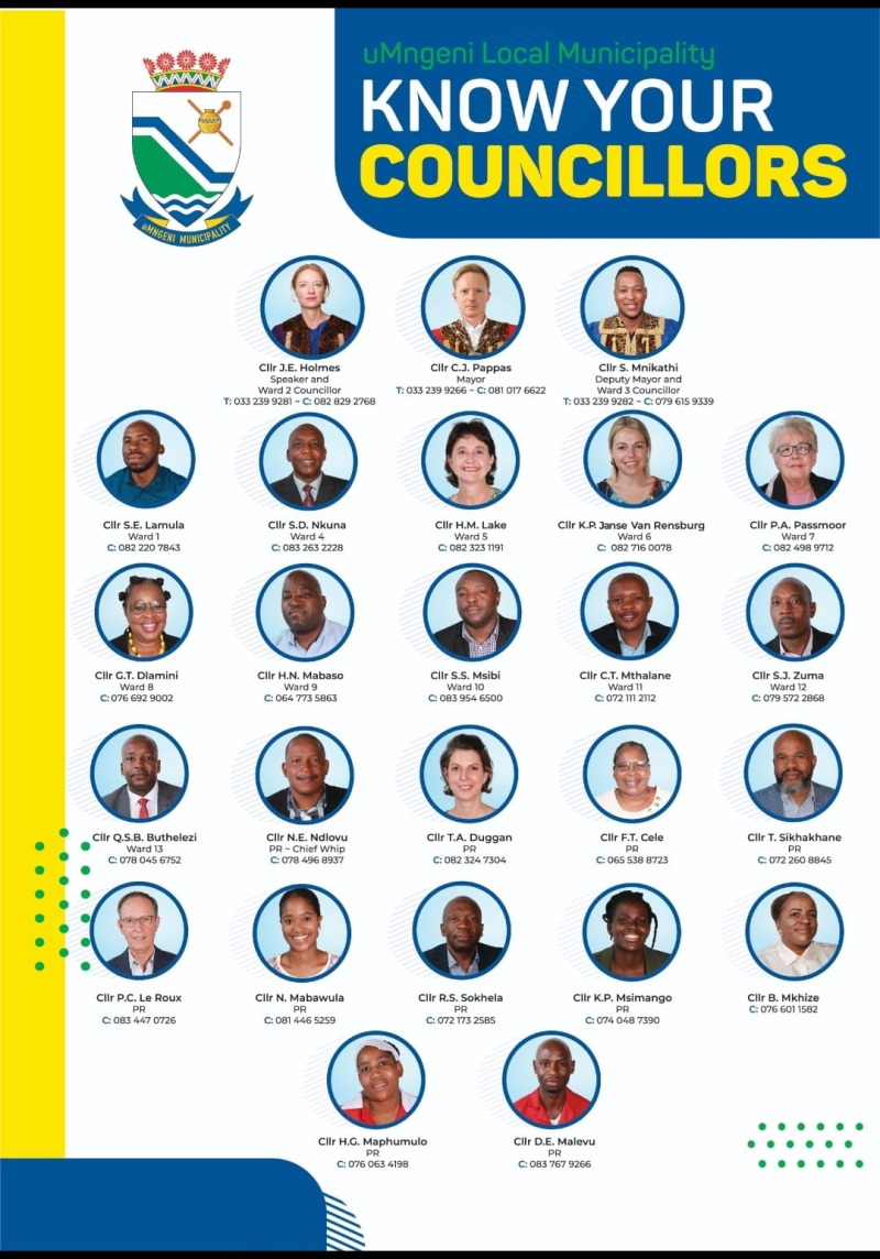 local umngeni councillors