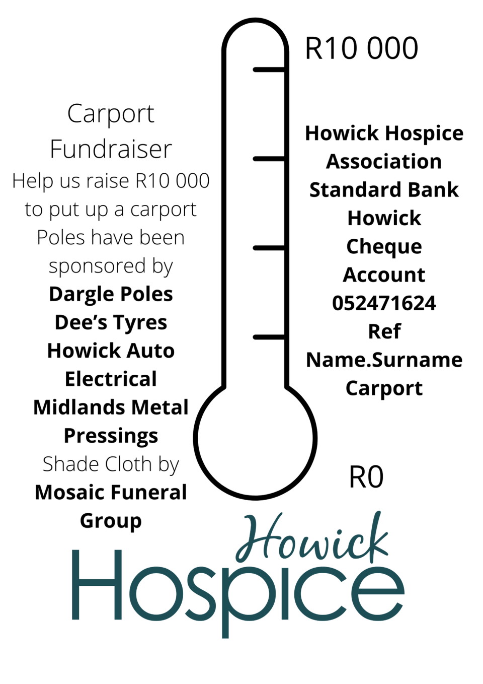 Howick Hospice fundraiser carport 2022