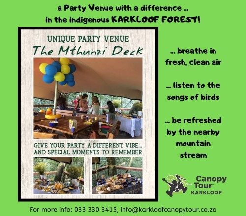 karkloof canopy tour parties