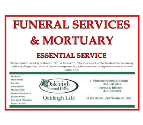 oakleigh funeral home howick